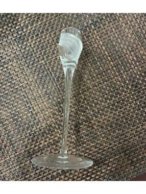 Lenox Windswept clear crystal candlestick holder
